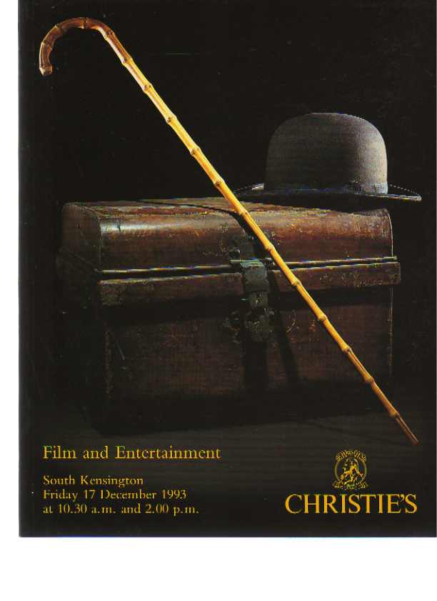 Christies 1993 Film & Entertainment - Click Image to Close