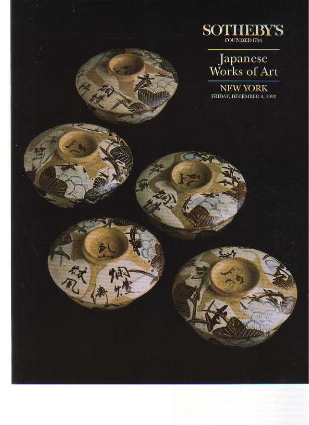 Sothebys December 1992 Japanese Works of Art