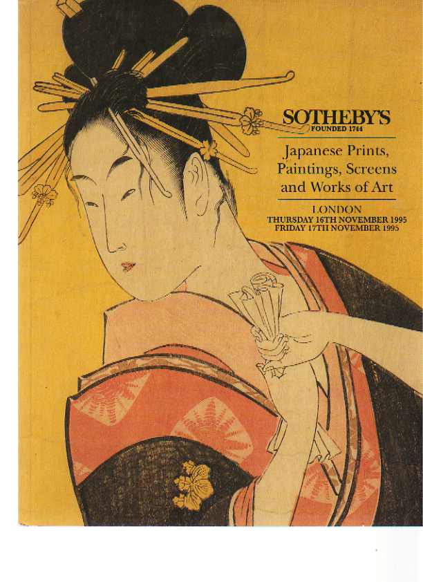 Sothebys 1995 Japanese Prints Paintings, Screens & Works of Art