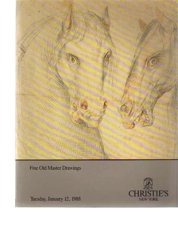 Christies 1988 Fine Old Master Drawings