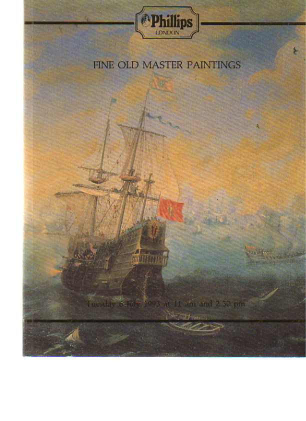 Phillips 1993 Fine Old Masters Paintings