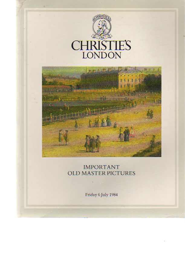 Christies July 1984 Important Old Master Pictures