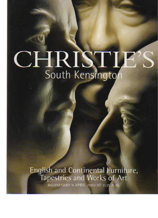 Christies 2003 English & Continental Furniture, Tapestries