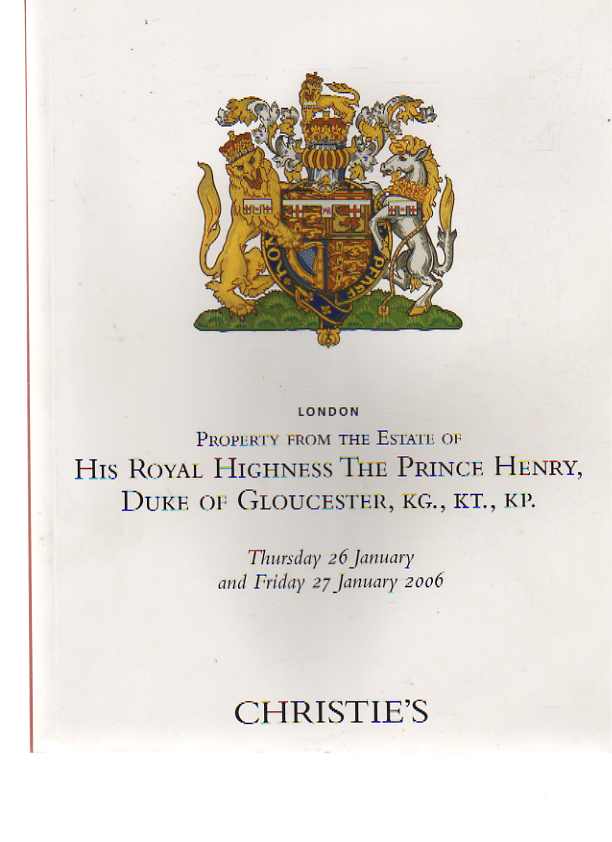 Christies 2006 HRH Duke of Gloucester's Collection