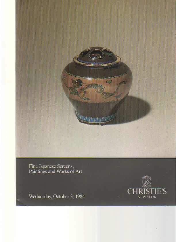 Christies 1984 Fine Japanese Screens, Paintings and Works of Art