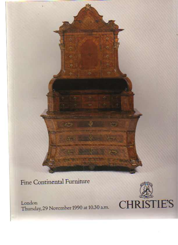 Christies November 1990 Fine Continental Furniture