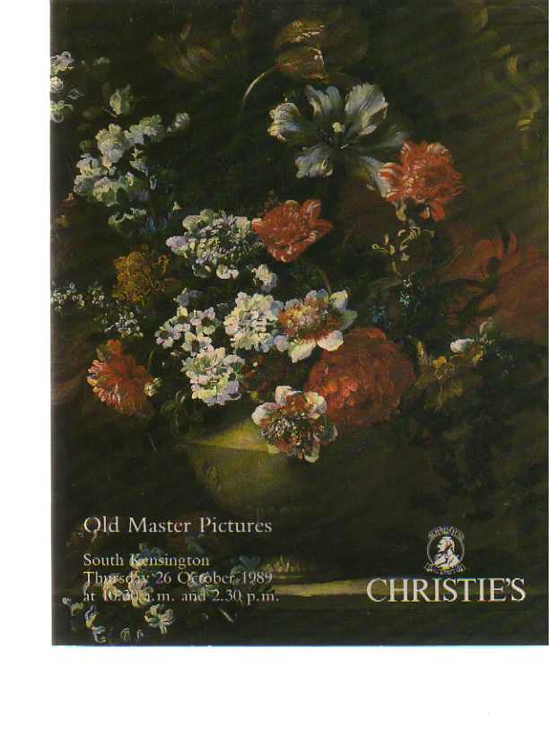 Christies October 1989 Old Master Pictures