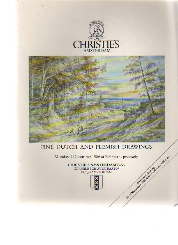 Christies 1986 Fine Dutch & Flemish Drawings