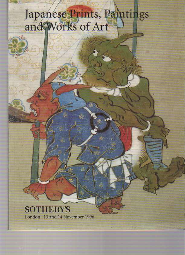 Sothebys November 1996 Japanese Prints, Paintings & Works of Art (Digital Only)