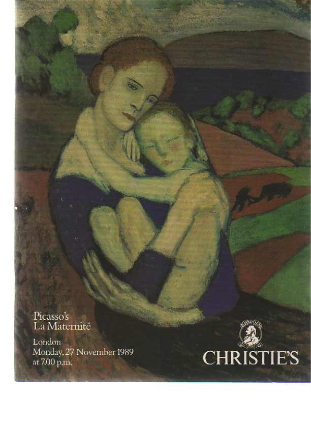 Christies 1989 Picasso's La Maternité (Digital only)