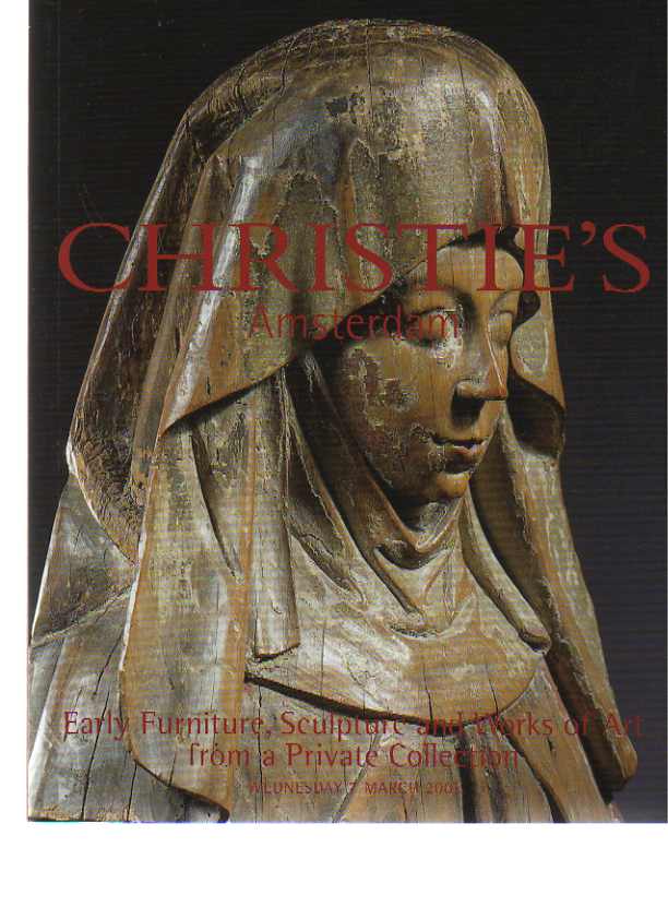 Christies 2001 Early Furniture, Sculpture, Works of art