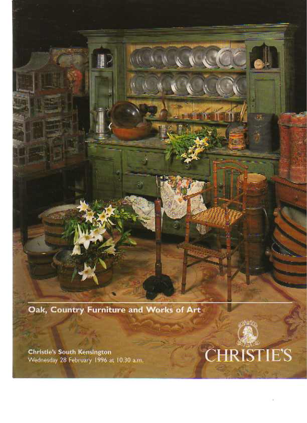 Christies 1996 Oak, Country Furniture & Works of art
