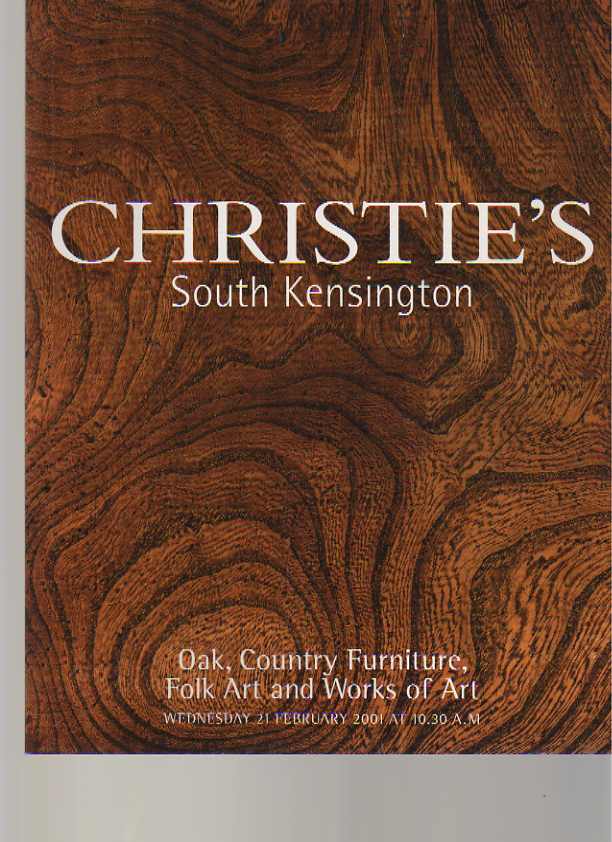 Christies 2001 Oak, Country Furniture, Folk Art - Click Image to Close