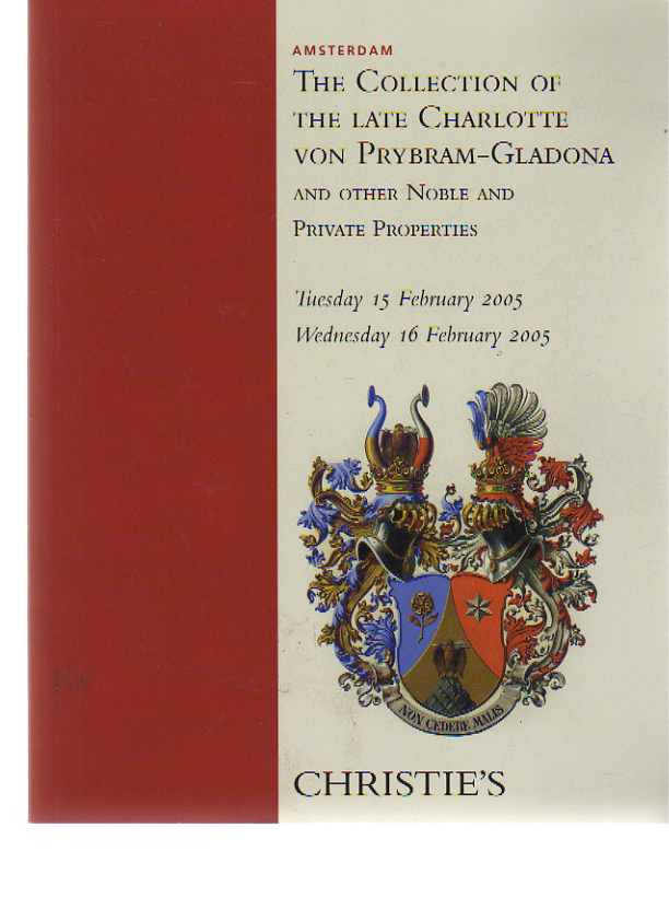 Christies 2005 Prybram-Gladona Collection & noble properties
