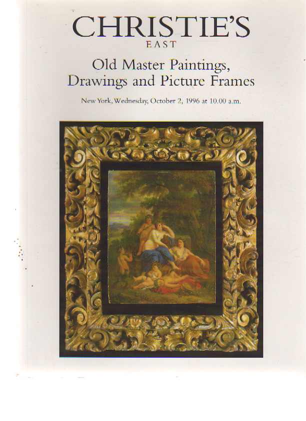Christies 1996 Old Master Paintings, Drawings, Picture Frames