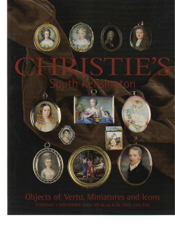 Christies 2002 Objects of Vertu, Miniatures & Icons