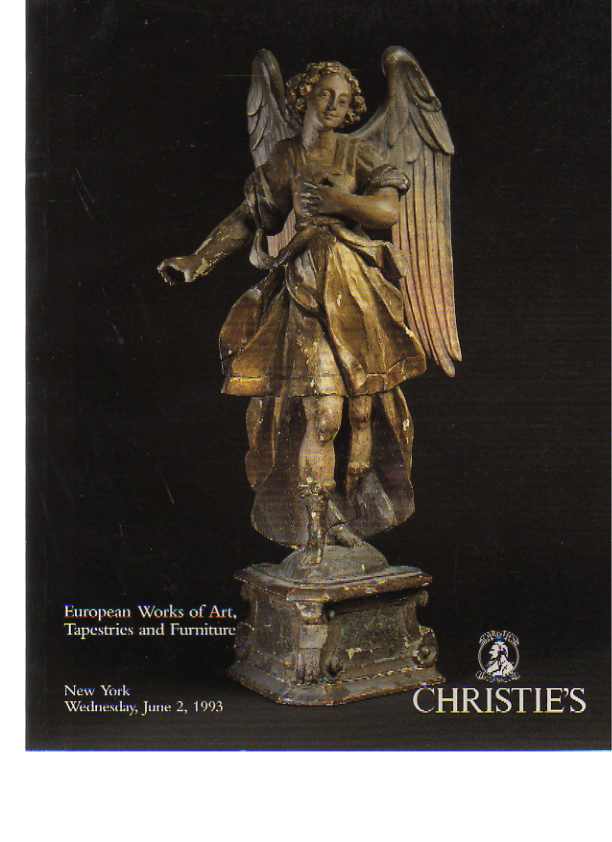 Christies 1993 European Works of Art, Early Furniture Tapestries
