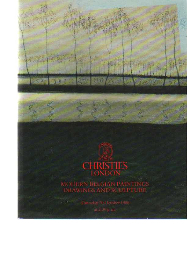 Christies 1988 Modern Belgian Paintings - Click Image to Close