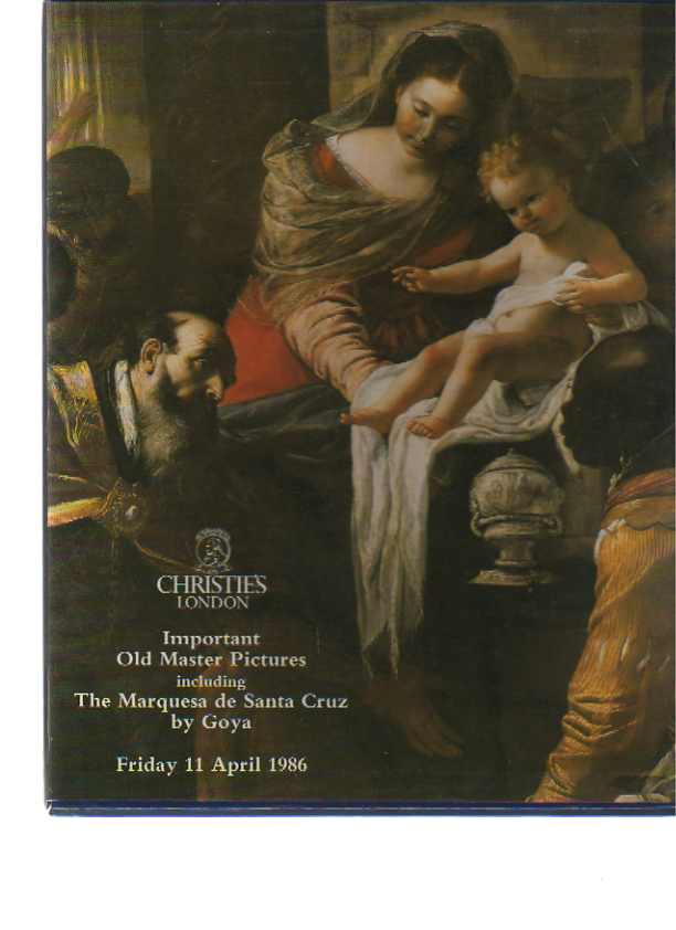 Christies 1986 Important Old Master Pictures 2 vol set