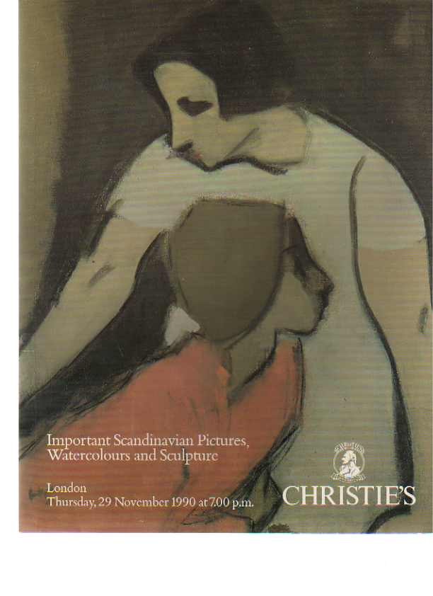 Christies 1990 Important Scandinavian Pictures, Drawings - Click Image to Close