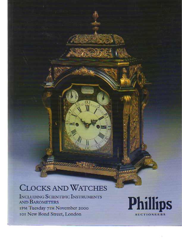 Phillips 2000 Clocks, Watches, Scientific Instruments