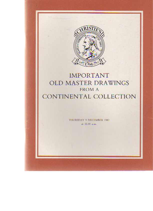 Christies December 1982 Important Old Master Drawings