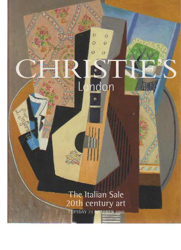 Christies 2001 The Italian Sale. 20th Century art