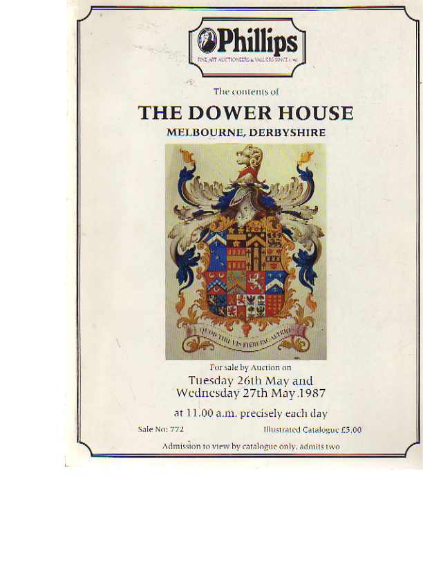 Phillips 1987 The Dower House, (Early Furniture etc)