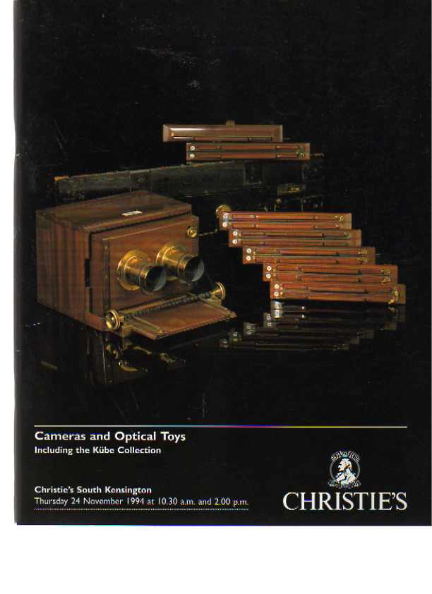 Christies 1994 Kube collection Cameras & Optical Toys
