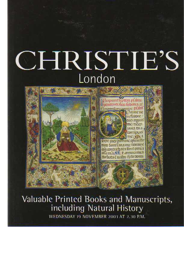 Christies 2003 Printed Books and Manuscripts, Natural History
