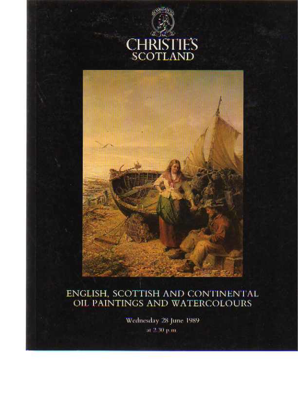 Christies 1989 English, Scottish & Continental Oil Paintings