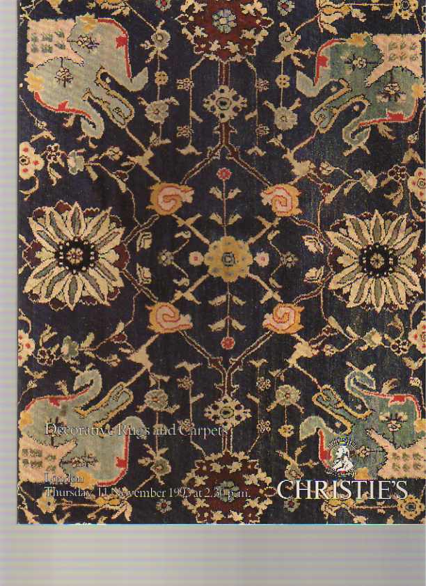 Christies 1993 Decorative Rugs and Carpets - Click Image to Close