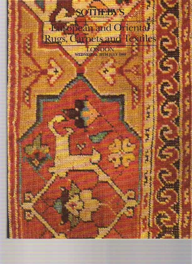 Sothebys 1989 European & Oriental Rugs, Carpets & Textiles