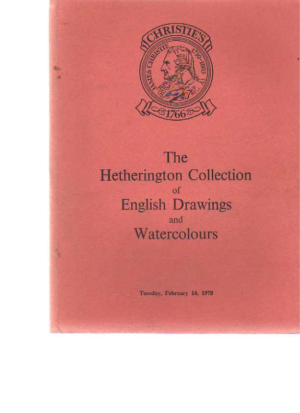 Christies 1978 Hetherington Collection English Drawings
