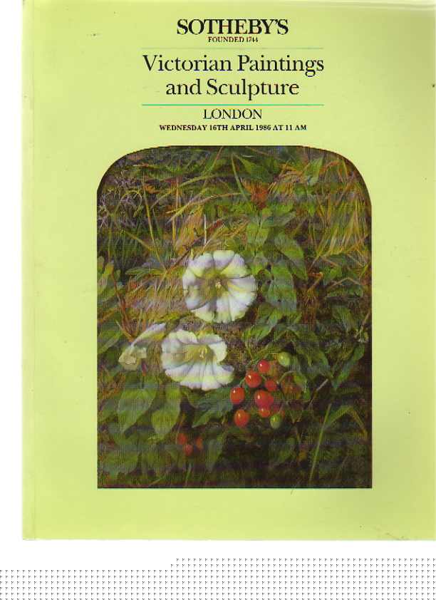 Sothebys April 1986 Victorian Paintings & Sculpture