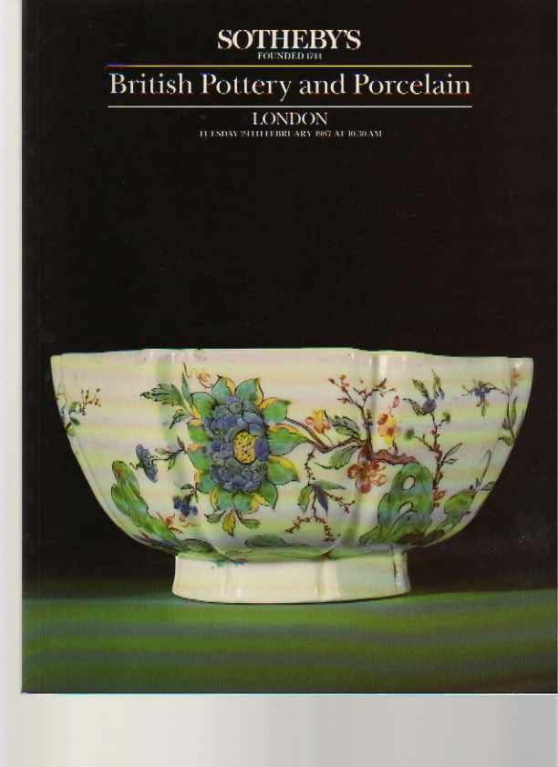 Sothebys 1987 British Pottery & Porcelain