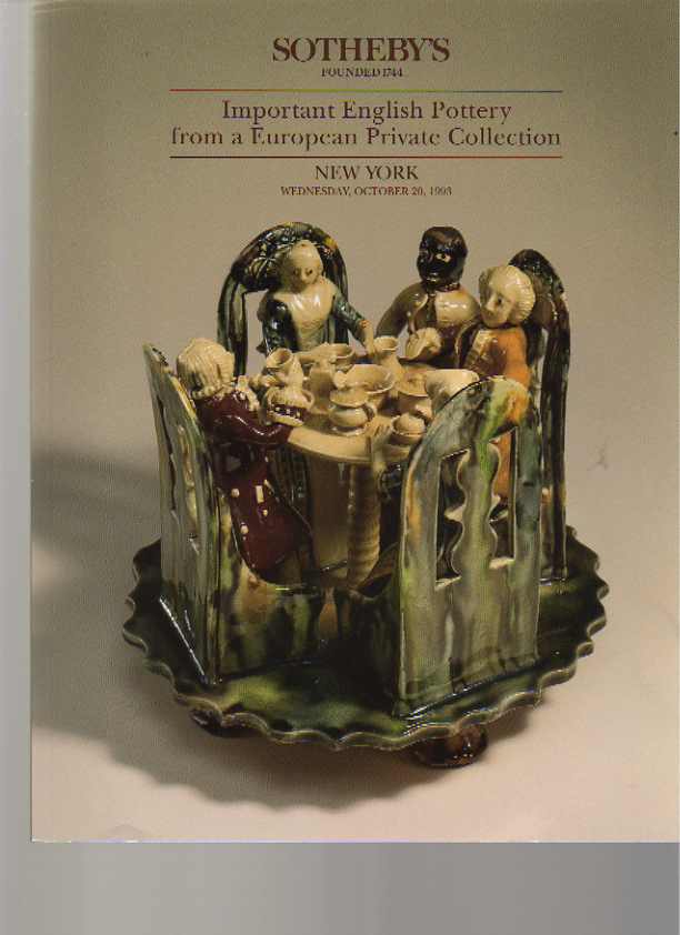 Sothebys 1993 Important English Pottery - Click Image to Close