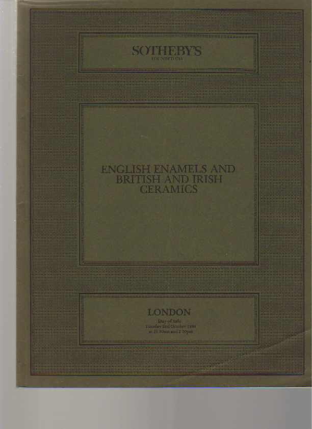 Sothebys 1984 English Enamels & British & Irish Ceramics