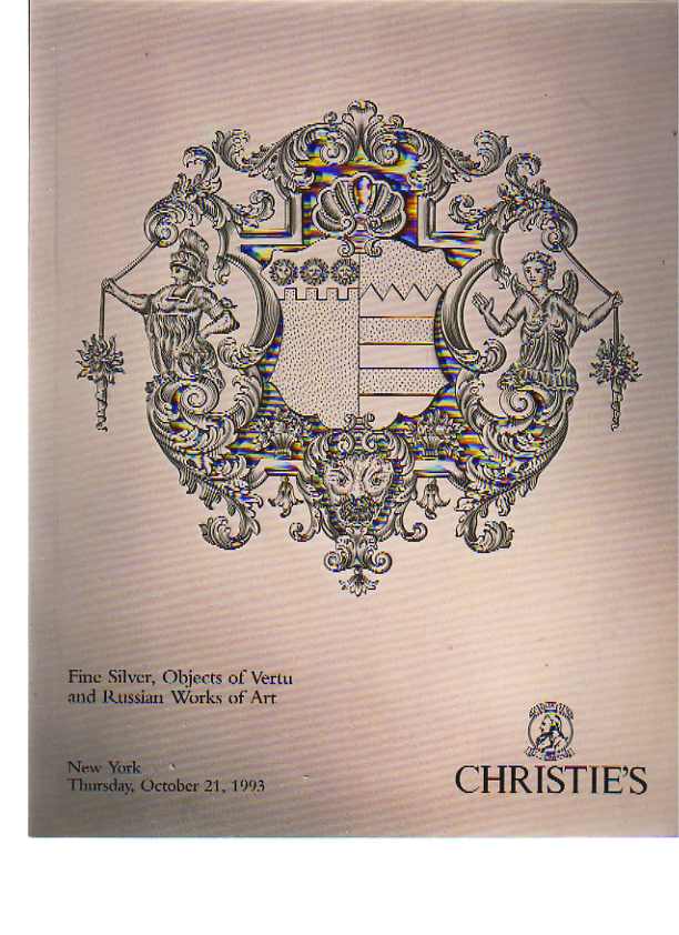 Christies 1993 Fine Silver, Vertu & Russian Works of Art - Click Image to Close