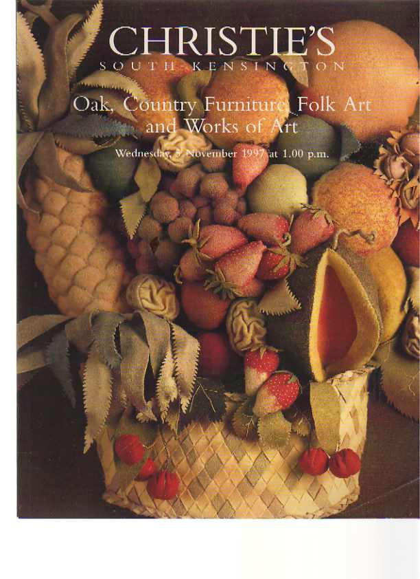 Christies 1997 Oak, Country Furniture, Folk Art & Works of Art
