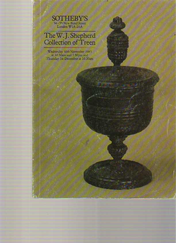 Sothebys November & December 1983 The WJ Shepherd Collection of Treen