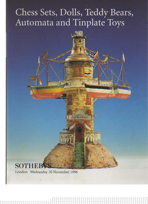 Sothebys 1996 Chess sets, Dolls, Teddy Bears, Automata Tinplate (Digital Only)