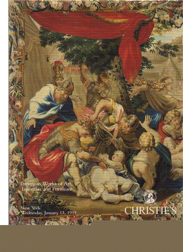 Christies 1993 European works of Art, early furniture