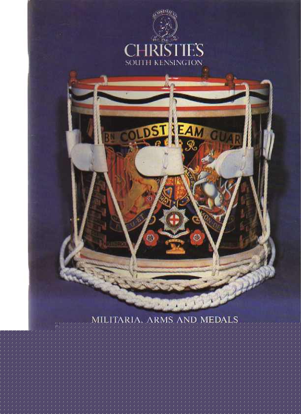 Christies 1986 Militaria, Arms & Medals, Cambridge Collection (Digital only)
