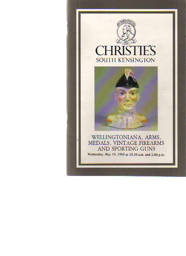 Christies 1985 Wellingtoniana, Arms, Firearms, Guns