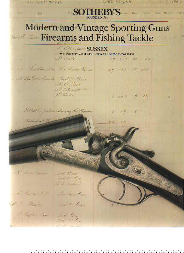 Sothebys 1985 Vintage Sporting Guns, Weapons, Fishing Tackle