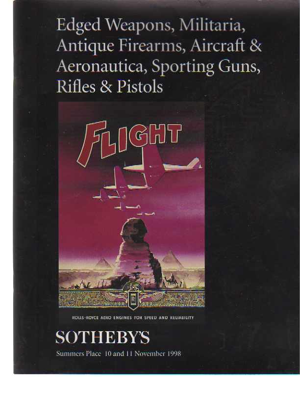 Sothebys 1998 Edged Weapons, Militaria, Firearms, Aeronautica