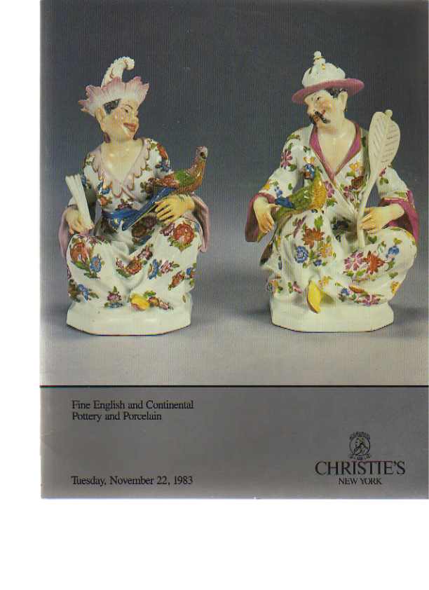 Christies 1983 Fine English & Continental Pottery & Porcelain