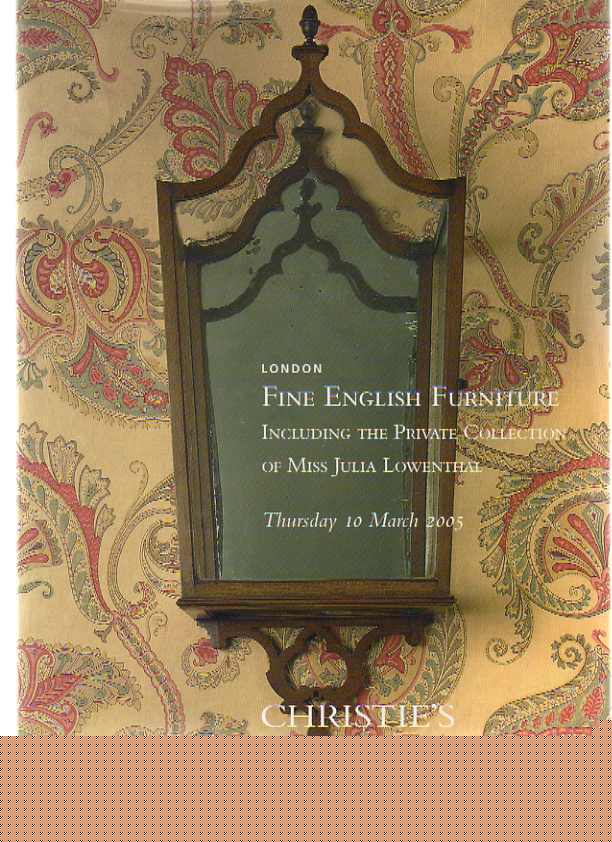 Christies 2005 Fine English Furniture inc. Lowenthal Collection (Digital only)