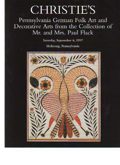 Christies 1997 Flack Collection Pennsylvania German Folk Art (Digital only)